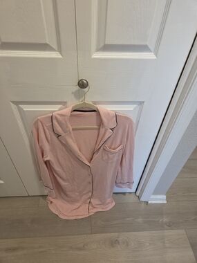 Victoria's Secret Pink Top with Black Trim